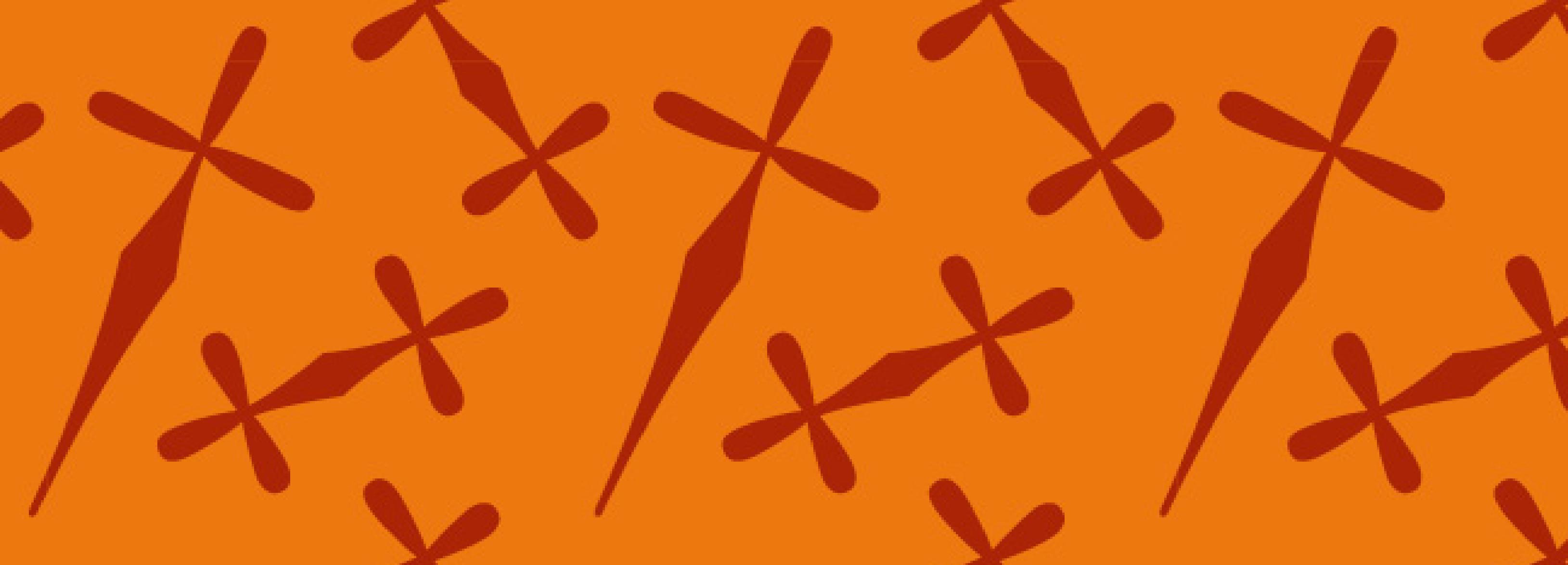 a pattern made of sword glyphs